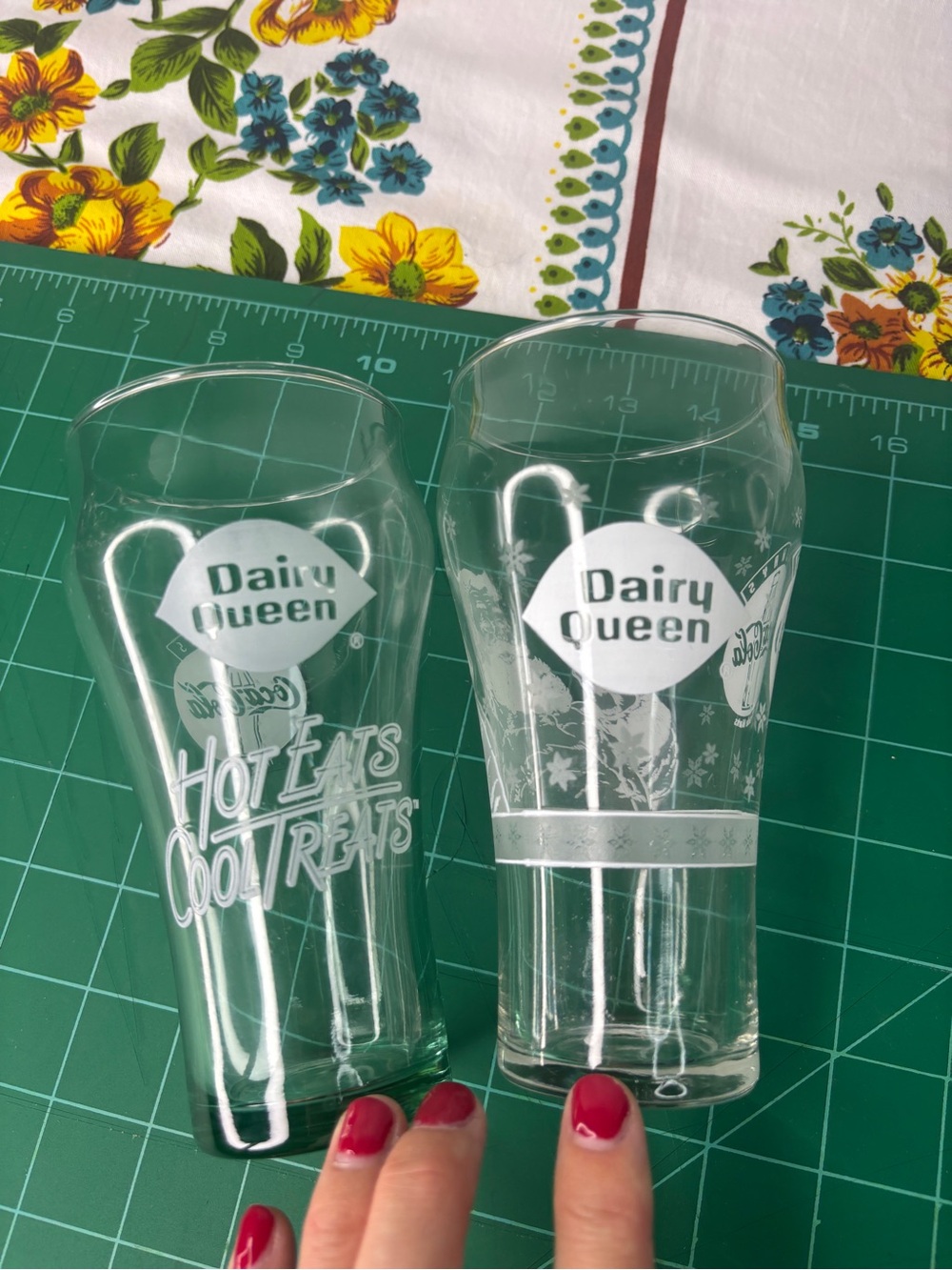 Dairy Queen Coca-Cola Collab Clear Glass Drinkware Set Collectible DQ Merch